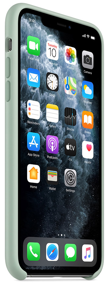 Чехол Silicone case качество Lux для iPhone 11 Pro голубой берилл